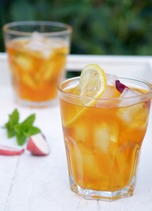 Ice tea perzik citroen munt